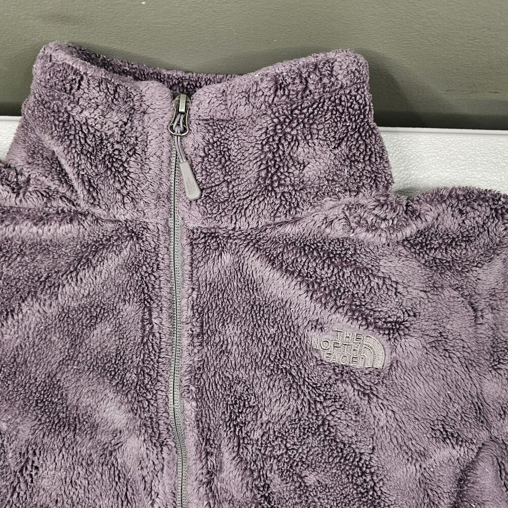 The North Face Jacket Womens Large Osito Gray Fleece Preppy Outdoor Skiing Y2K - Picture 3 of 12